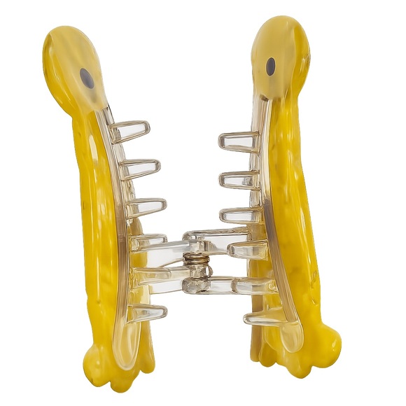 🍋2/$30 New Anthropologie Golden Retriever Acrylic Hair Claw - Picture 4 of 5